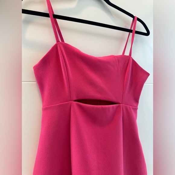 Leith pink spaghetti strap bodycon mini dress summer party luxury formal event S - Picture 10 of 15